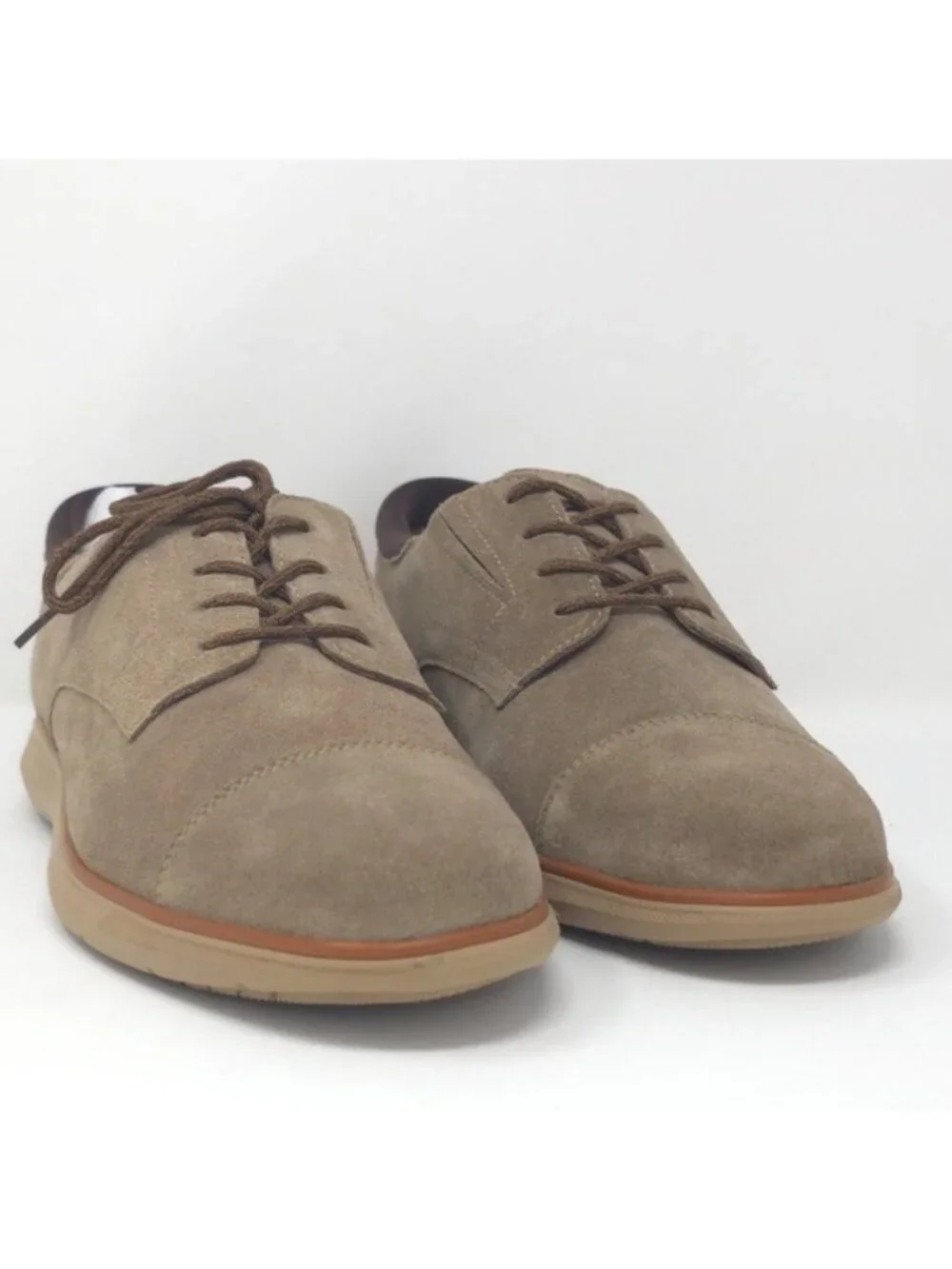 Thomas & Vine Felton Taupe Leather Penny Loafer Tru Comfort 8M